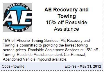 Peoria Roadside Assistance Coupon